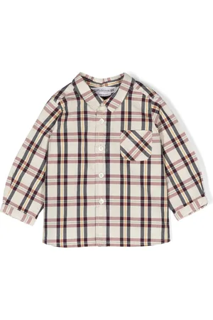 BONPOINT Check-pattern long-sleeve shirt