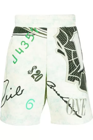 Moschino Graphic-print cotton shorts