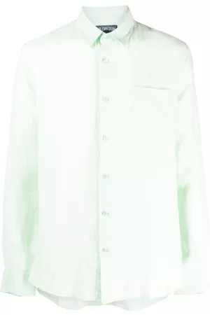 Vilebrequin Caroubis long-sleeved linen shirt