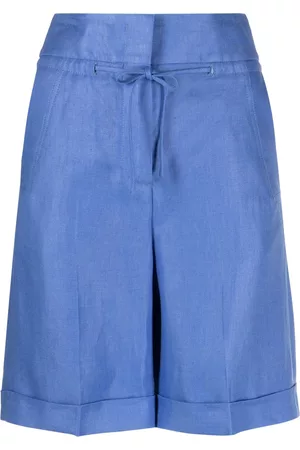 PESERICO SIGN Drawstring linen shorts