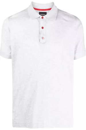 Kiton Logo-print button polo shirt