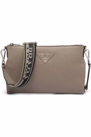 Prada Flou logo-plaque shoulder bag