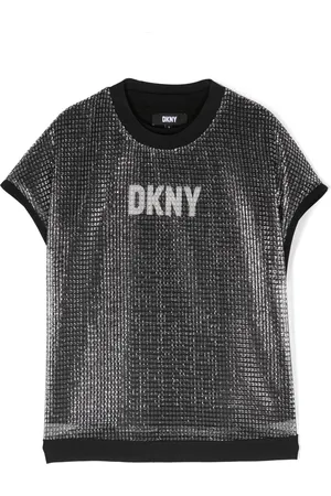 DKNY Logo-print mesh T-shirt