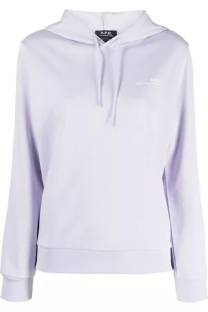 A.P.C. Milo Light Lilac Hoodie in Jersey