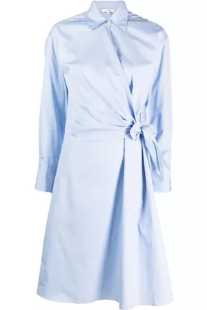 Vince Long-sleeved cotton wrap dress