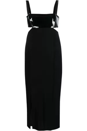 Patrizia Pepe Cut-out sleeveless crepe dress