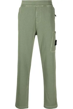 Stone Island Compass-patch fleece track pants