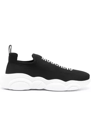 Moschino Logo-knit slip-on sneakers