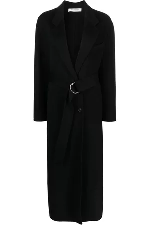 Serafini Belted single-breasted wool coat