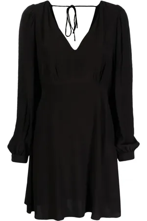 Tommy Hilfiger Puff-sleeve V-neck flared dress