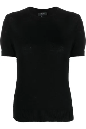 THEORY Short-sleeved cashmere T-shirt