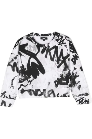 DKNY Graffiti-print cotton sweatshirt