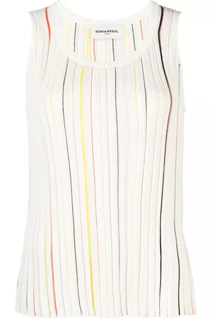 Sonia by Sonia Rykiel Striped cotton-blend tank top