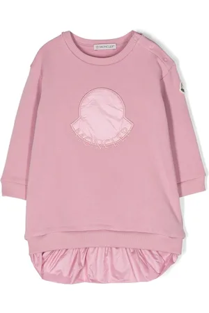 Moncler Logo-embroidered crew-neck dress