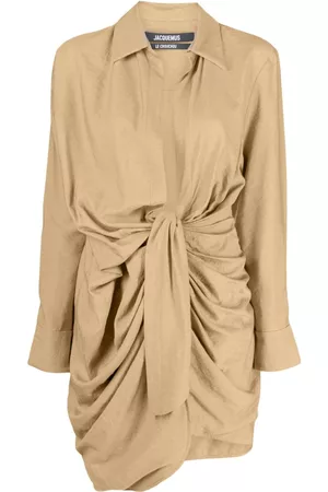 Jacquemus La Robe Bahia draped minidress
