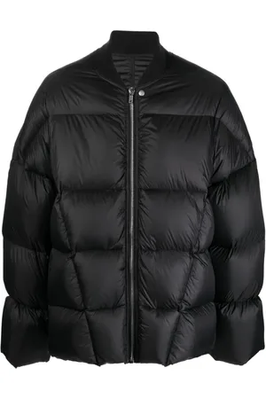 Rick Owens Band-collar padded jacket