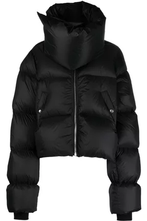 Rick Owens Funnel-neck padded down jacket