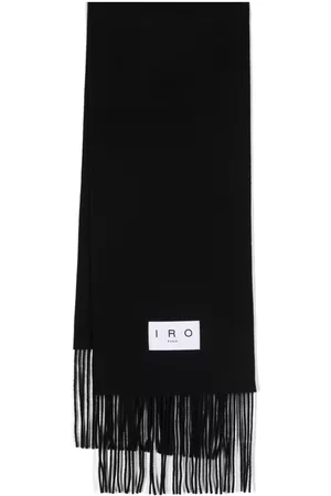 IRO Fringed-edge wool scarf