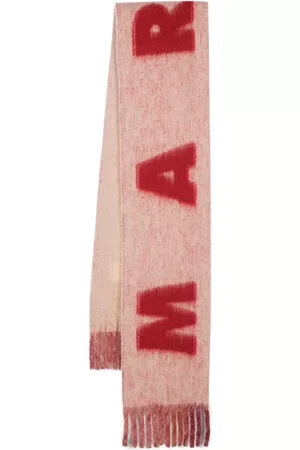 Marni Intarsia-knit logo scarf