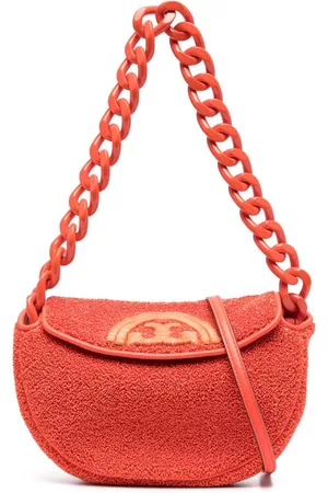 Tory Burch Mini Miller Contrasting Raffia Crossbody Bag - Farfetch