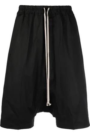 Rick Owens Drawstring drop-crotch shorts