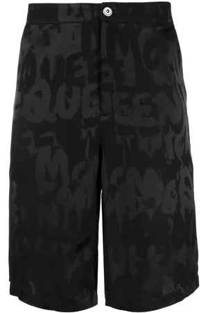 Alexander McQueen Graffiti logo-jacquard shorts