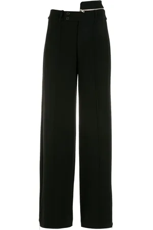 Gloria Coelho Asymmetric-waist wide-leg trousers