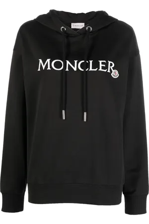 Moncler Embroidered-logo cotton hoodie