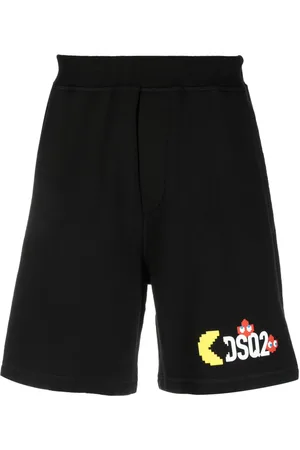 Dsquared2 X Pac-Man logo-print track shorts