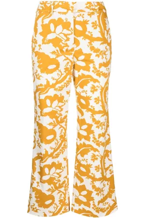 Incotex Floral-print cropped trousers