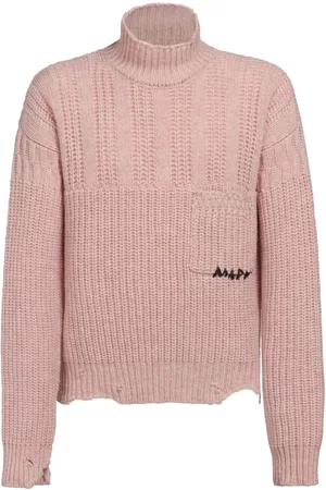 Marni Logo-embroidered distressed jumper