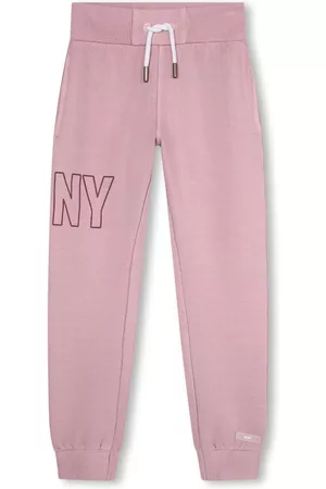 DKNY Logo-print cotton track trousers