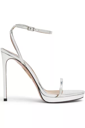Aquazzura Olie Plateau 115mm leather sandals