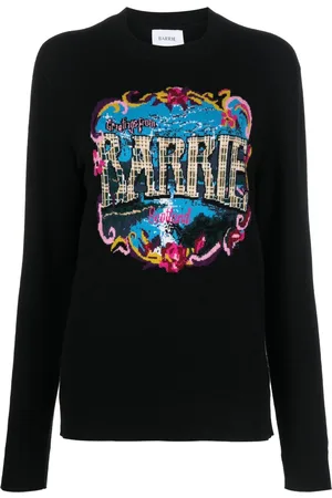 Barrie Patterned-intarsia sweatshirt