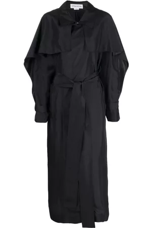 Victoria Beckham Draped silk trench coat