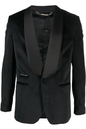 Philipp Plein Single-breasted velvet blazer