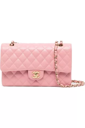 Diamond cross Bags for Women in pink color