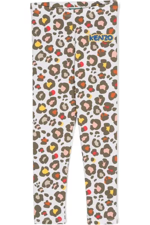 Kenzo Logo-patch graphic-print leggings