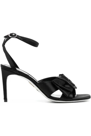 RENE CAOVILLA 70mm crystal-embellished leather sandals