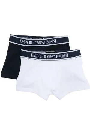 Emporio Armani Logo-waistband cotton-blend boxers (set of two)