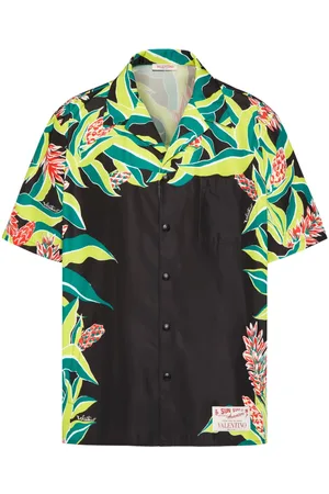 VALENTINO GARAVANI Volcano-print bowling shirt