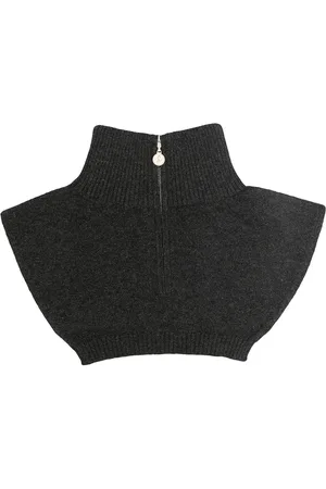 Barrie Half-zip cashmere bib