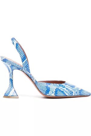 Amina Muaddi Holli 100mm slingback pumps