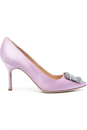 Manolo Blahnik Hangisi 80mm satin pumps