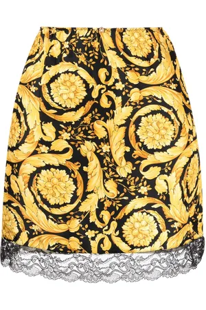 VERSACE Barocco-print silk inner skirt