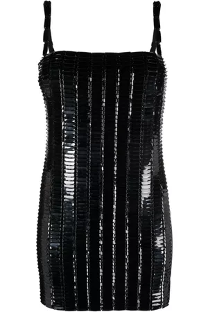 The Attico Rue embellished mini dress