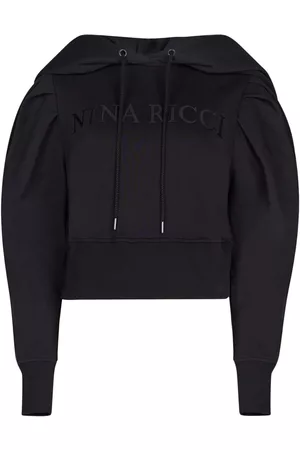 Nina Ricci Logo-embroidered cotton hoodie