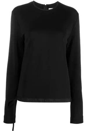 Jil Sander Zip-up extra-long sleeve sweatshirt