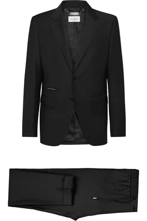 Philipp Plein Logo-plaque single-breasted suit