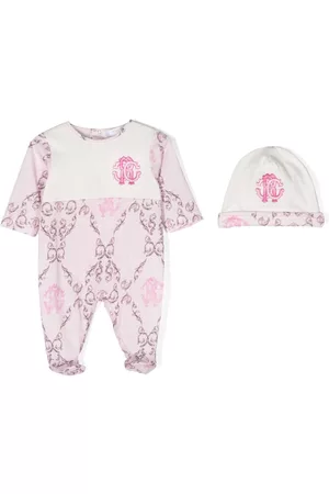 Roberto Cavalli Logo-print babygrow set